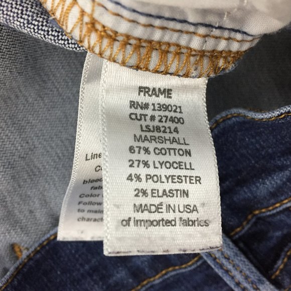 FRAME Denim Le Skinny De Jeanne Logo Hardware Marshall Wash 5 Pocket Jeans - Picture 4 of 10